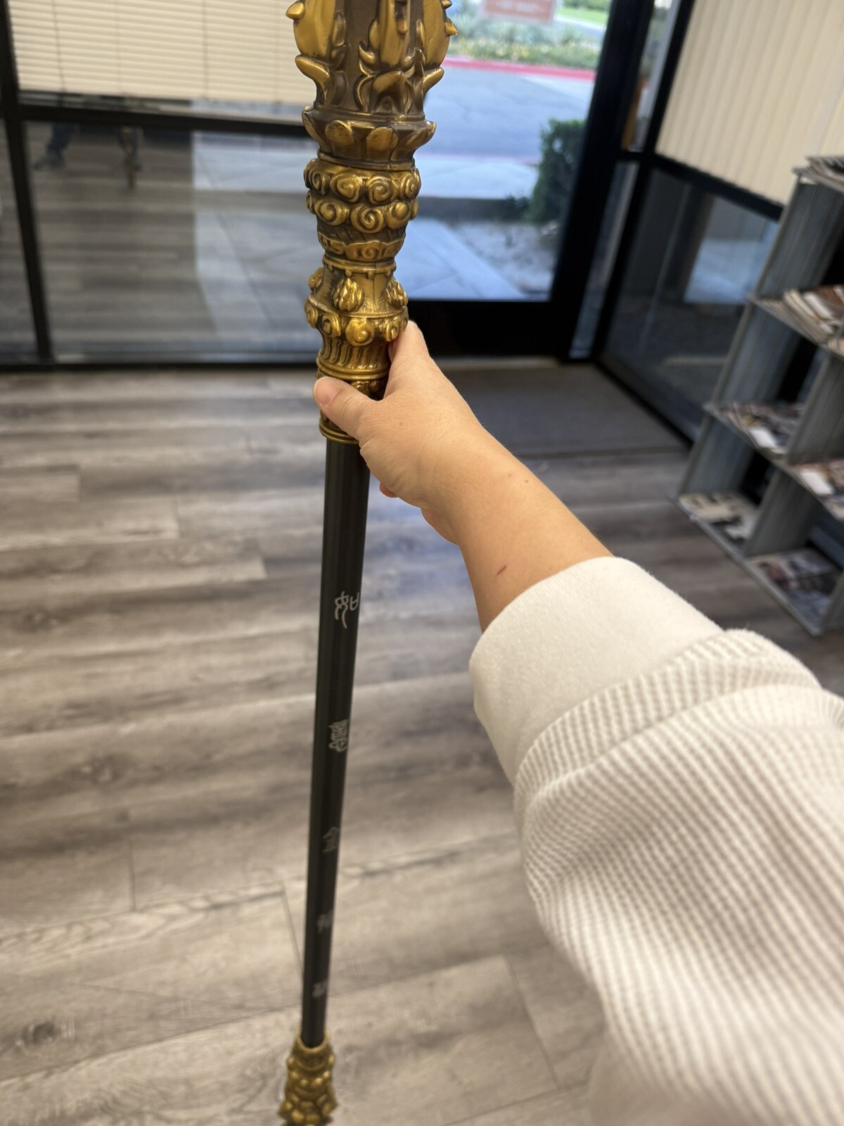 Monkey King Staff 53” Kungfu Gold Metal Wushu Sticks 1:1