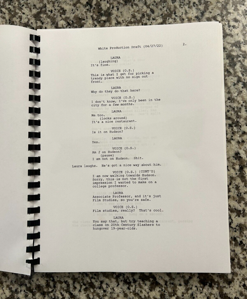 Scream 6 Horror Movie Script Reprint Full Screenplay Script