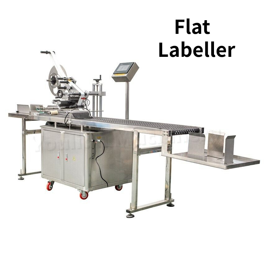 Electric Automatic Adhesive Surface Labeler Square Box Flat Labeling Machine