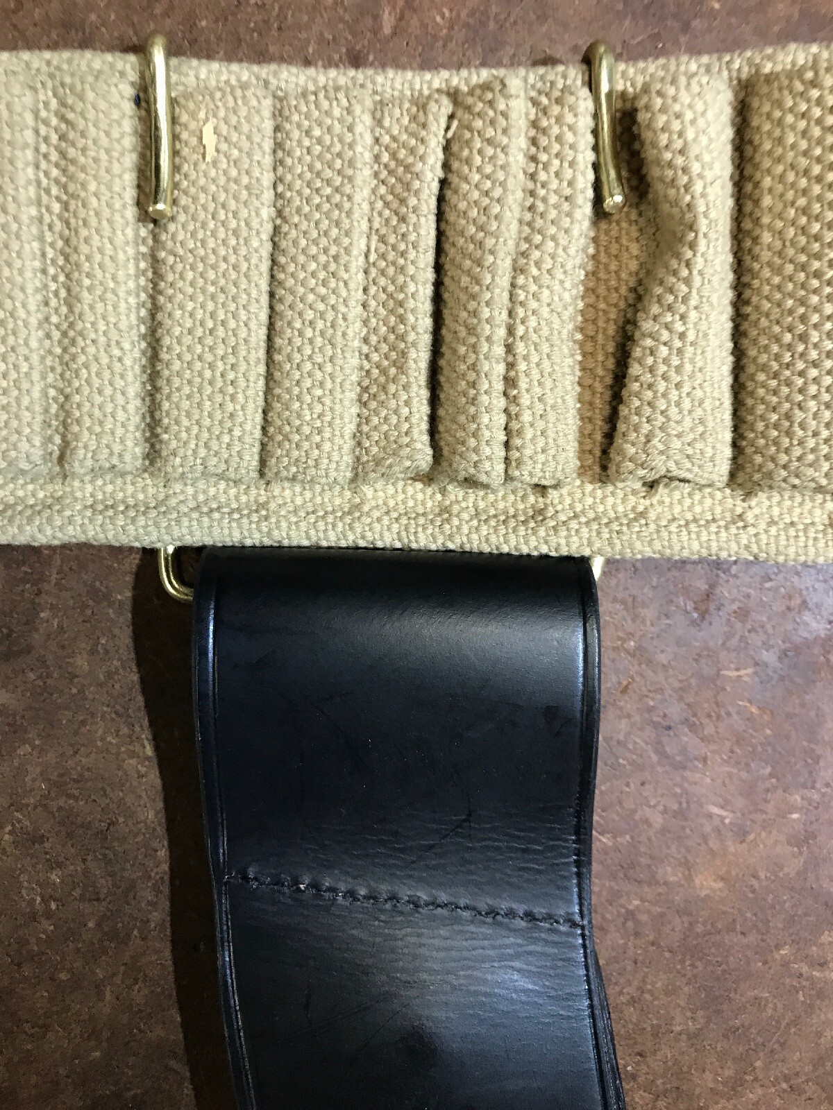 Brass Bayonet Frog Hook Adapter for Mills Woven Cartridge Belts