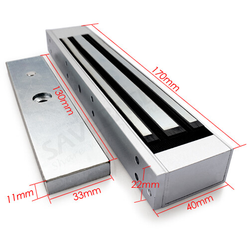 Door Access Control System, Electric Magnetic Lock, 2 Wireless Remote Controls