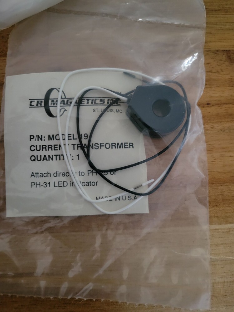 CR MAGNETICS Current Transformer Model & Press In Indicator PH-25