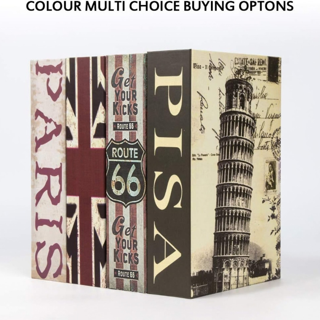 Safe Lock Box Book Metal Fire Proof Secret Money Hidden Gun Cash Combination New