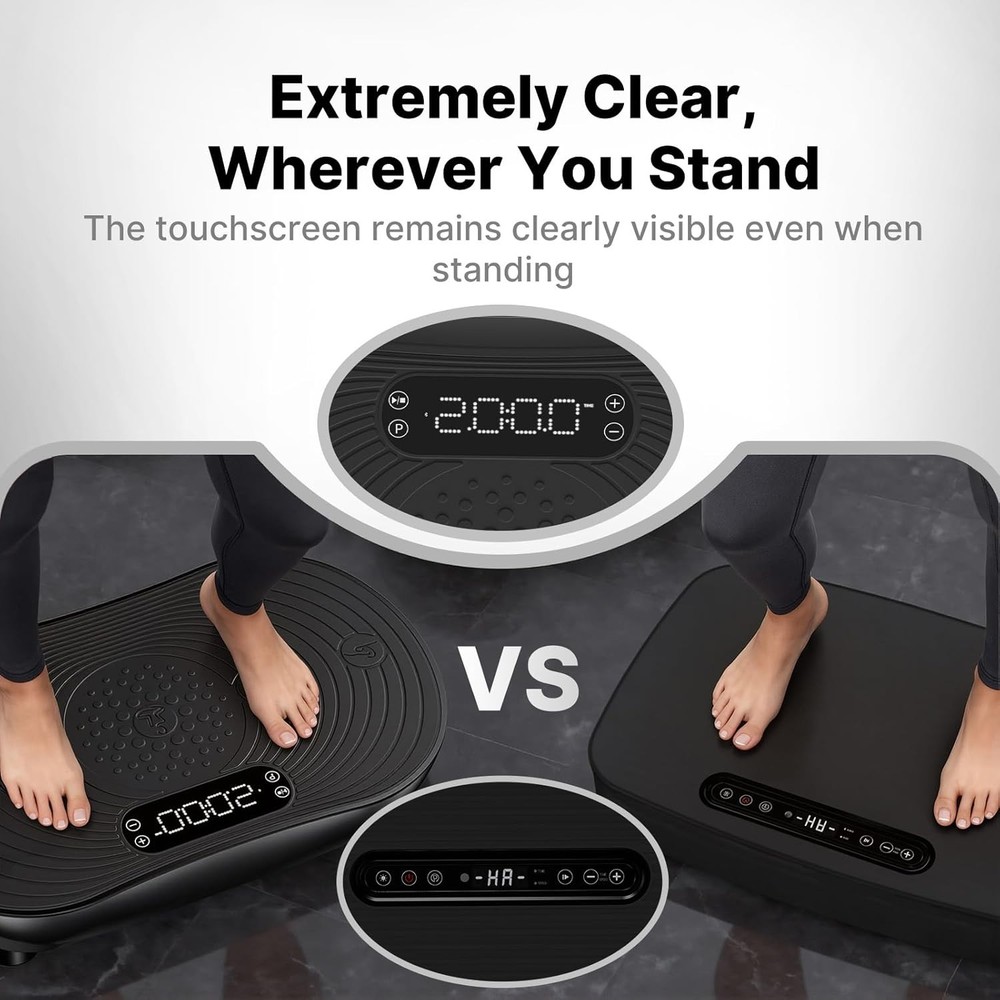 MERACH Vibration Plate Exercise Machine, Vibrating Platform for Lymphatic Draina