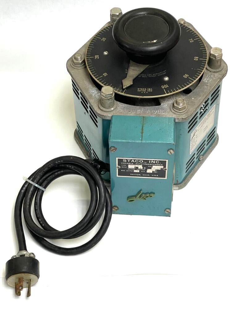 LECO AUTOTRANSFORMER ADJUST-A-VOLT 521-084 117V SINGLE PHASE