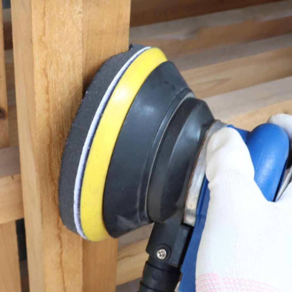 2Pcs 5 inch Hook Loop Soft Foam Interface Sanding Disc Sander Buffer Backing Pad