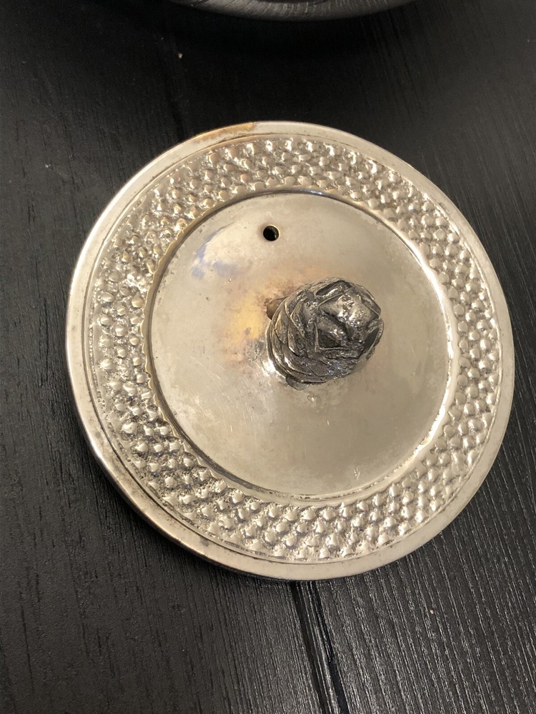 Vintage Silver Plated Tea Pot With Handle Made in India