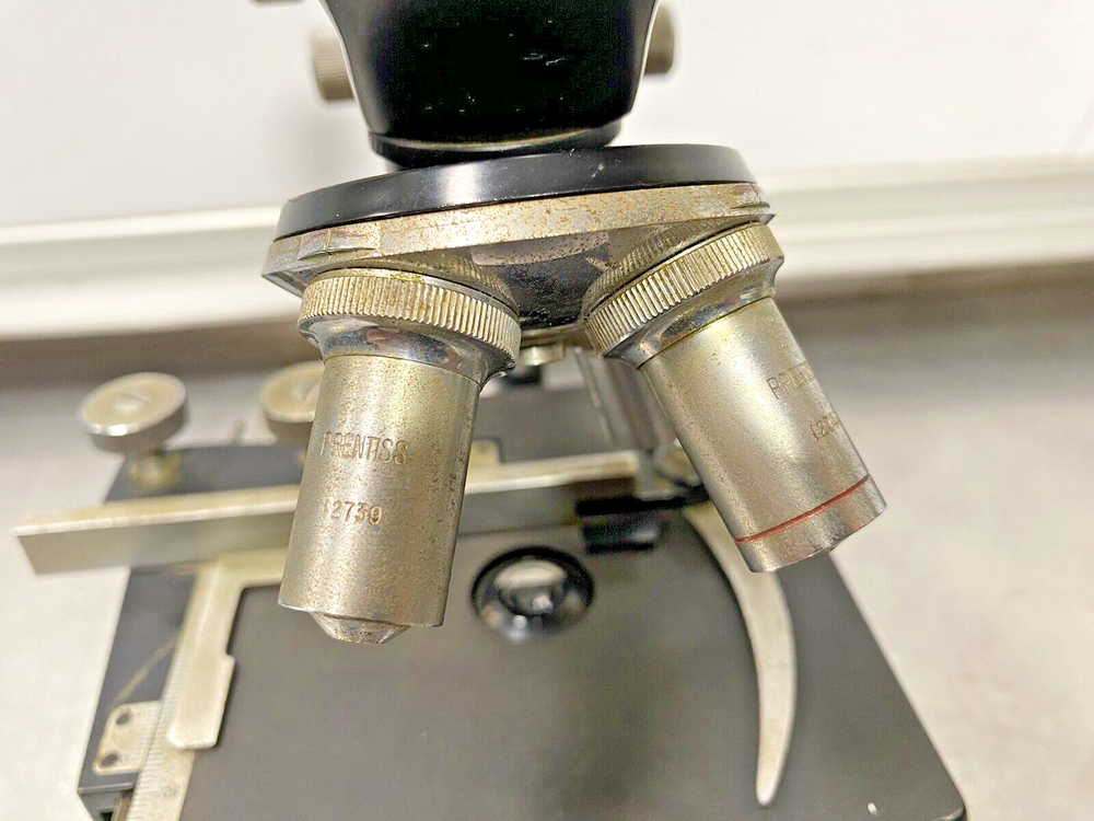 Vintage PRENTISS 10137 Microscope (No Light Source)