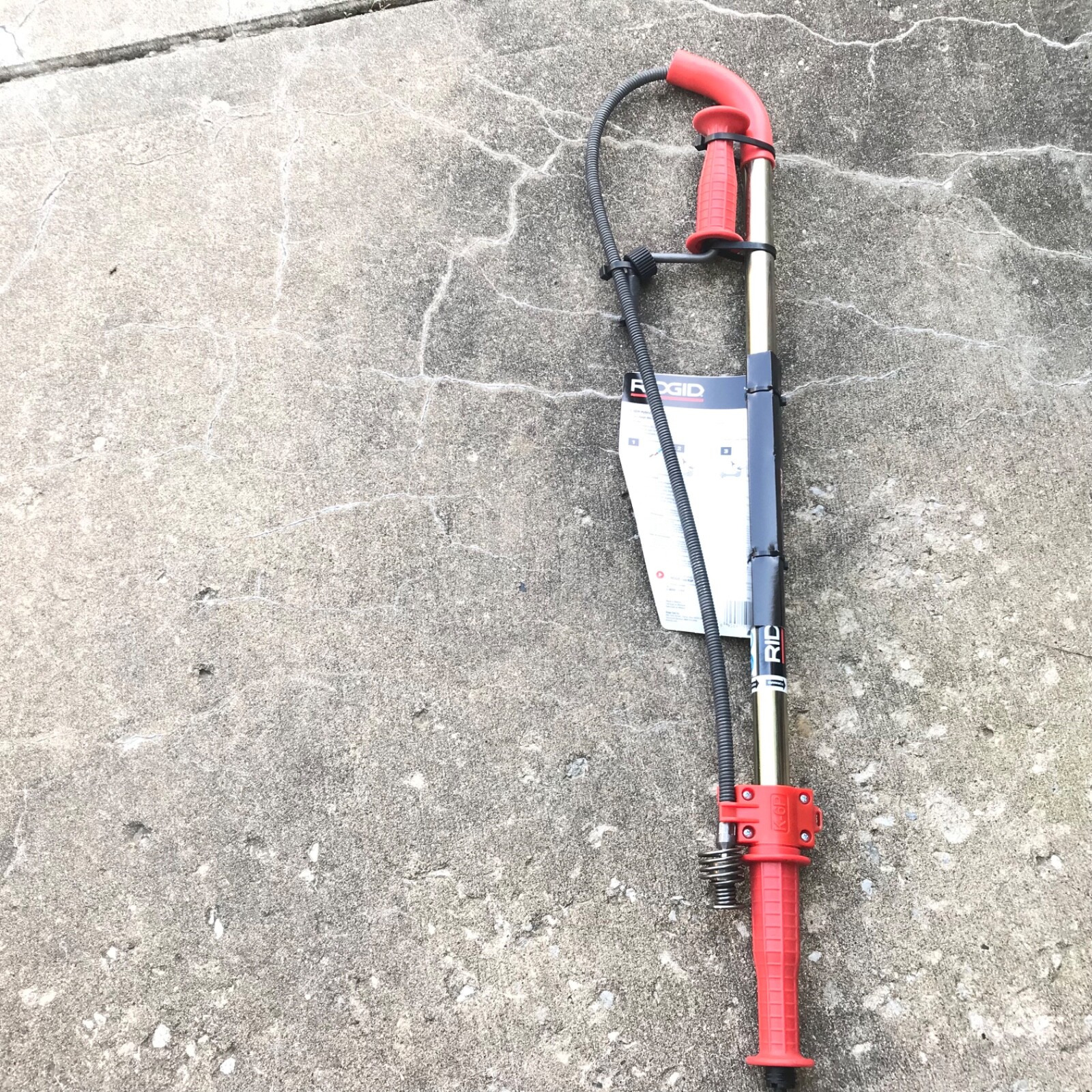 RIDGID 59802 K-6 | 6' Toilet Auger with Drop Head, 6' of 1/2" Tri-Wrap Cable New