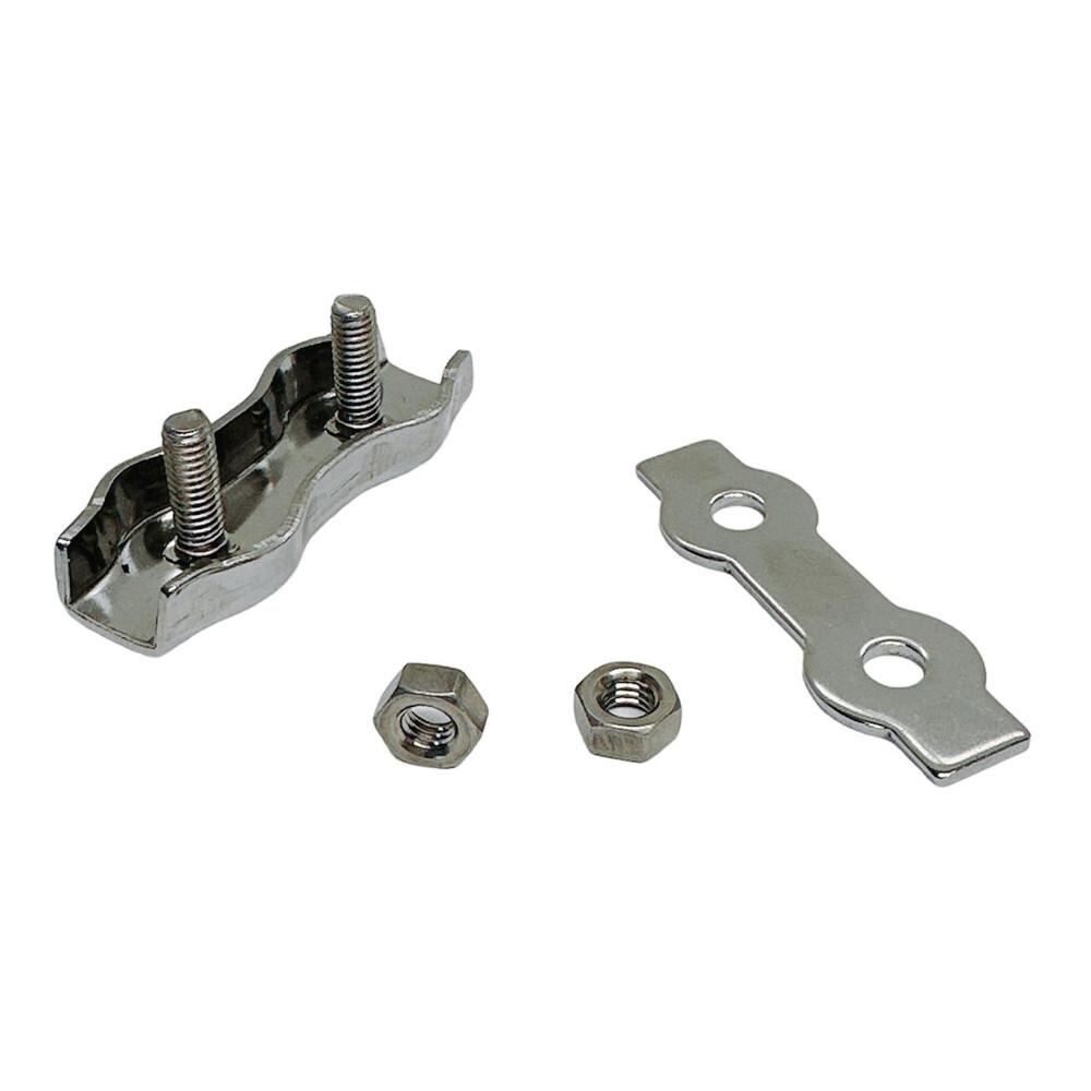 Stainless Steel T304 Duplex Wire Rope Cable Clamp, Double Bolt Wire Cable Clamps