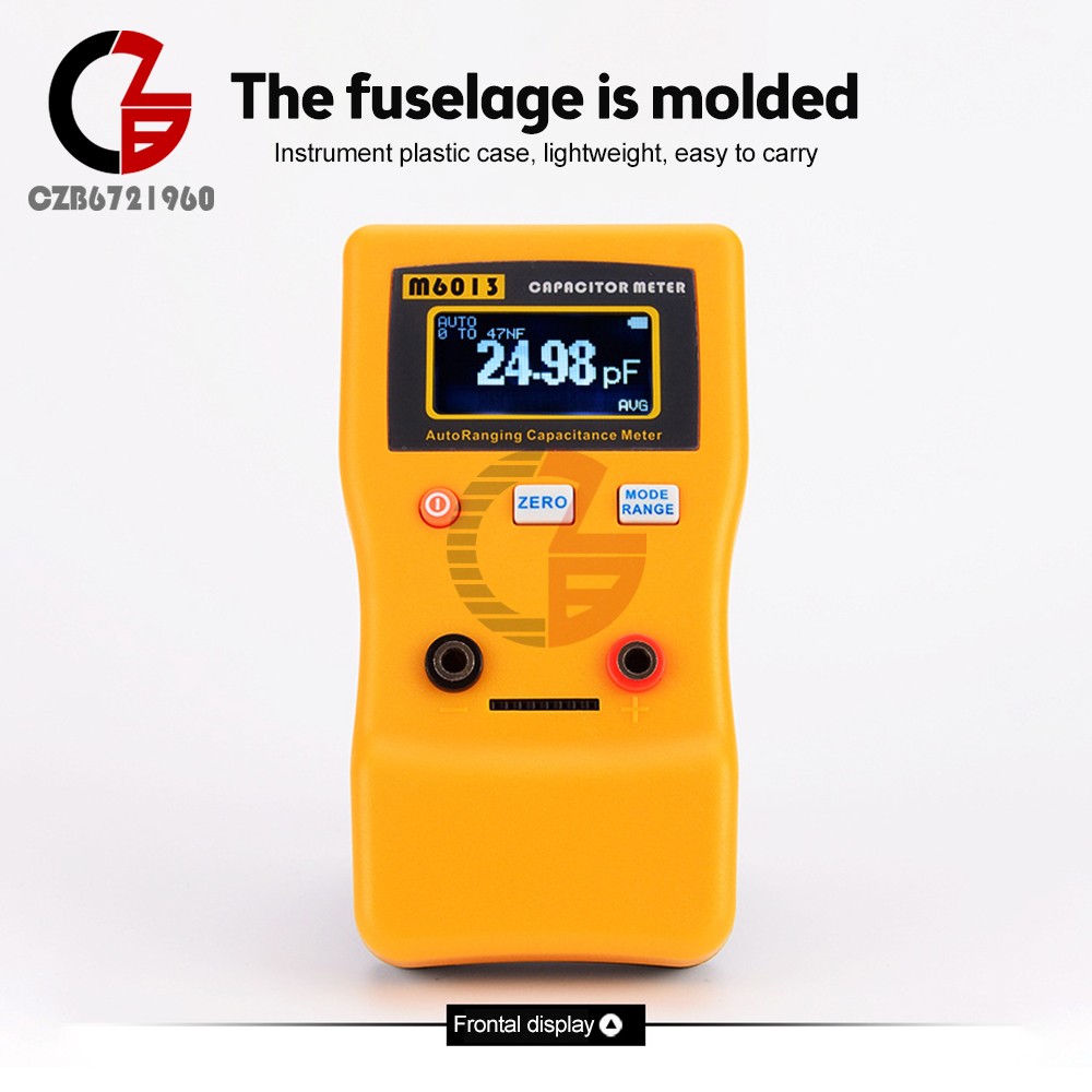 LCD High-precision Capacitor Meter Auto Range Handheld Capacitor Circuit Tester