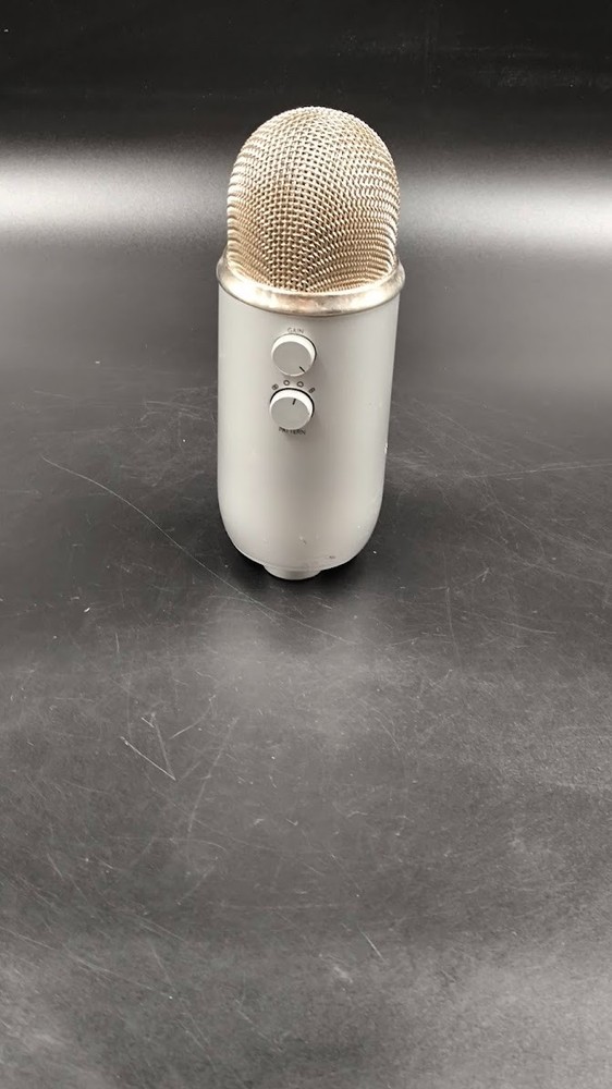 Blue Yeti Microphone Used Working Silver