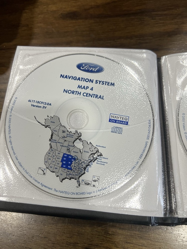 Ford NAVIGATION SYSTEM 2005 Map Disc 11 Disc SET 6L1T-18C912-AA