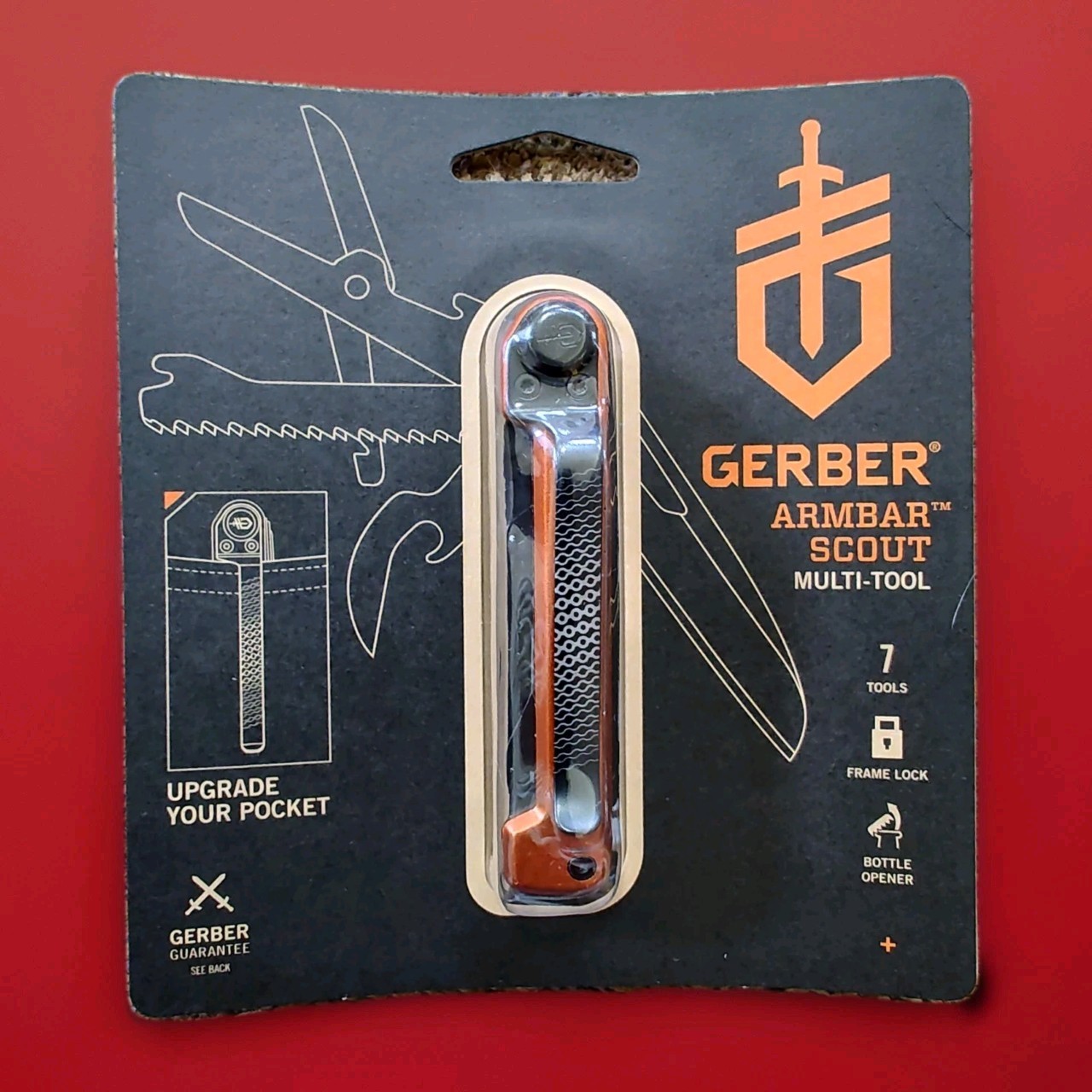 NEW GERBER Armbar Scout Multi-Tool BURNT🔥🟠ORANGE 1064393.