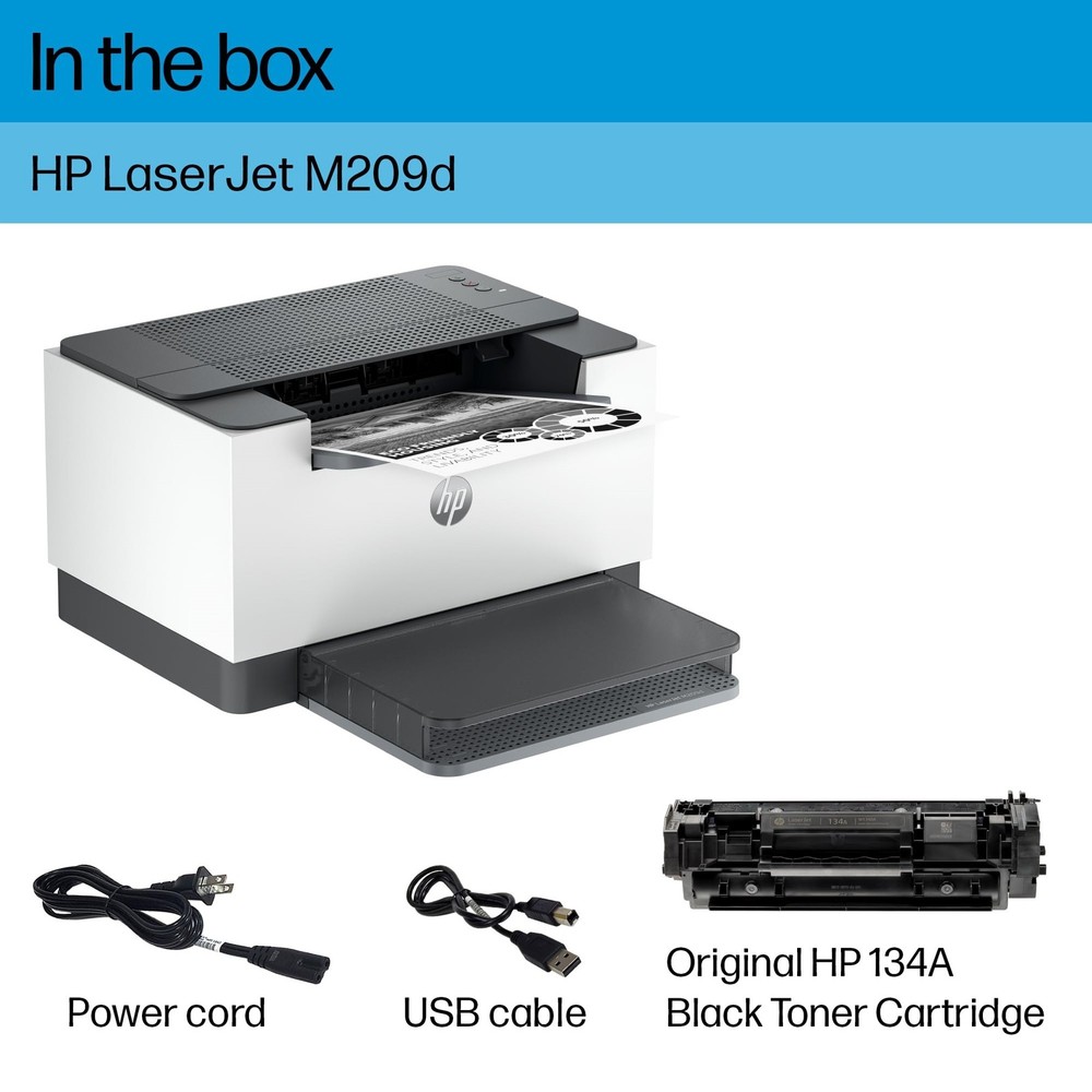 HP Laserjet M209d Laser Printer 8J9L0FBGJ