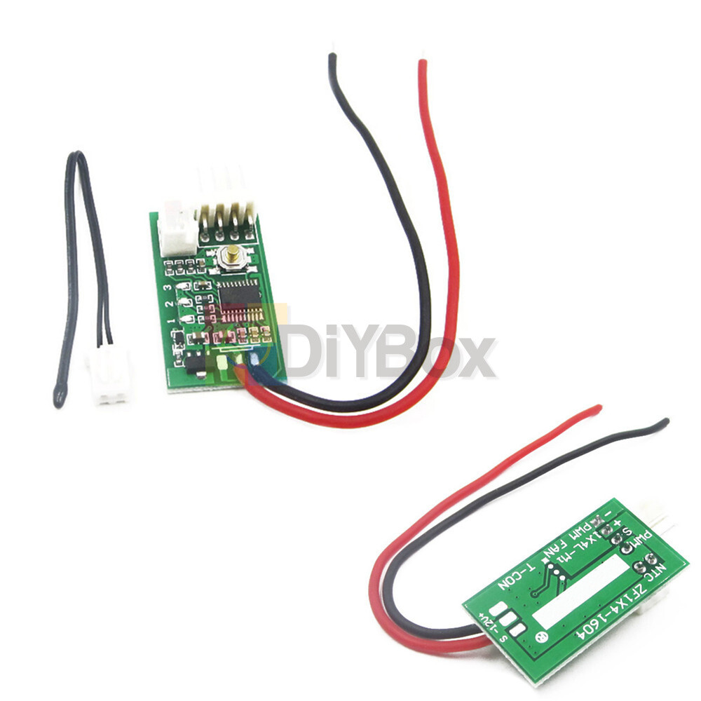 DC 12V 4-Wire PWM Fan Temperature Controller Speed Governor Board Module