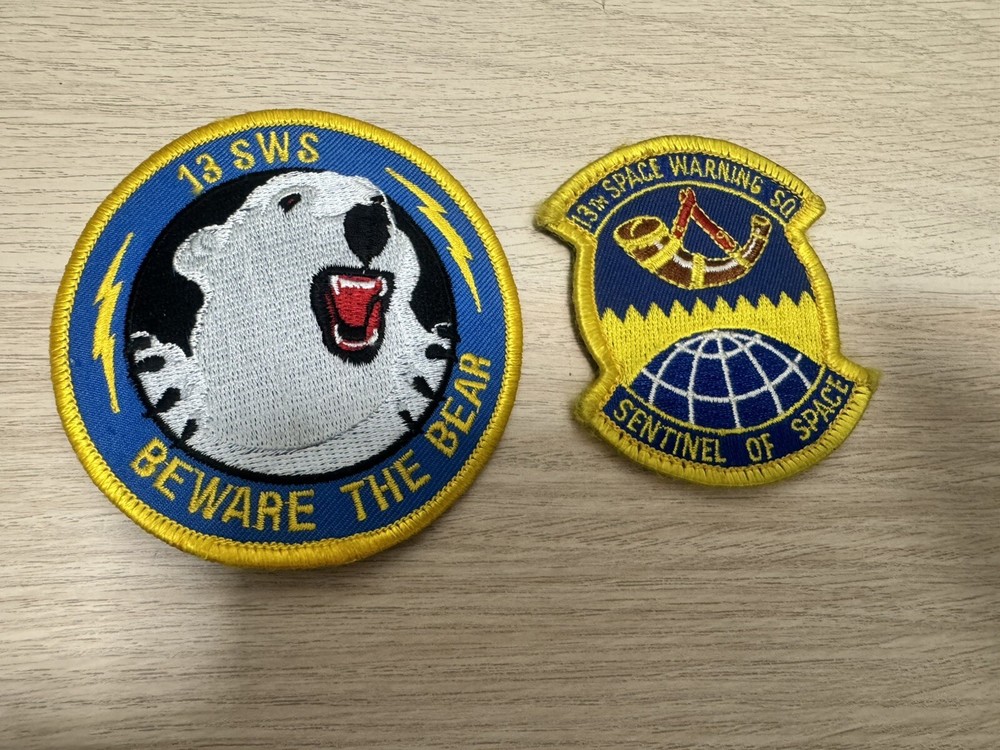 2 - 13th Space Warning Squadron Hook & Latch Patches