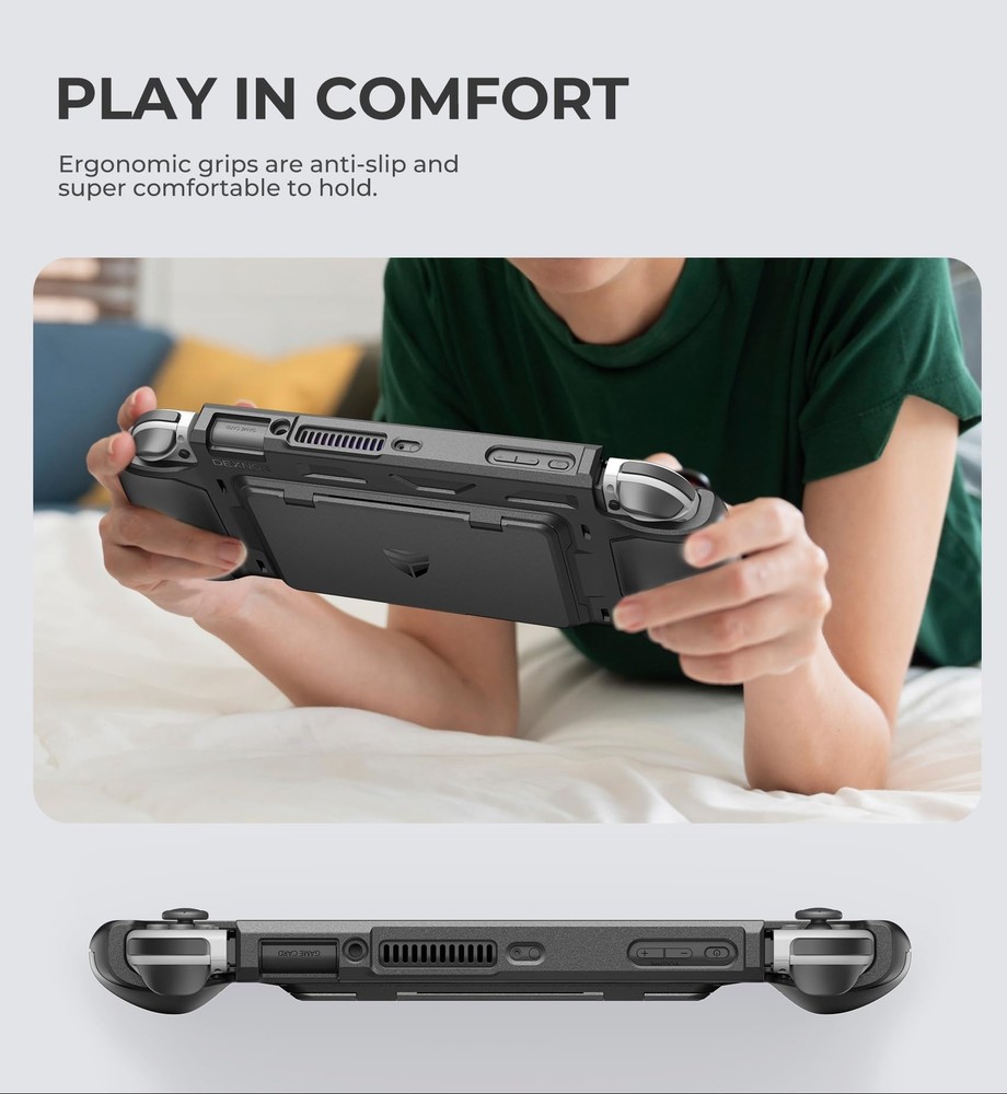 Dexnor Shockproof Case for Nintendo Switch OLED Model (2021), Rugged Protecti...