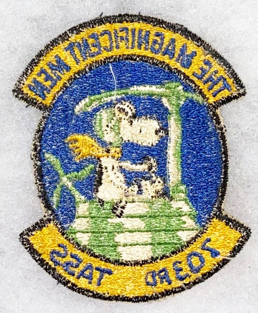 1960's USAF 703rd TASS Snoopy Squadron Patch