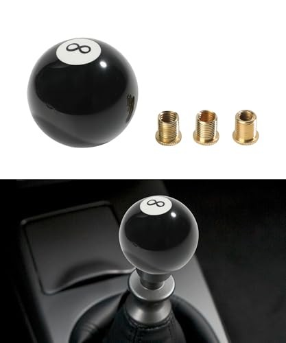 Shift Knob,Car Accessories Shifter Knobs,Universal Acrylic Black 8 Round Ball