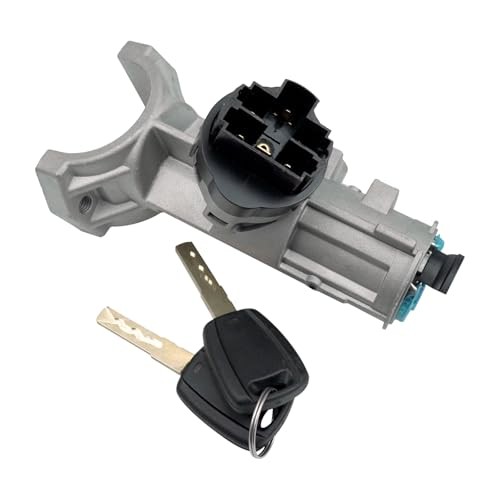 Ignition Starter Switch Cylinder Housing Assembly with 2 Keys Replacement