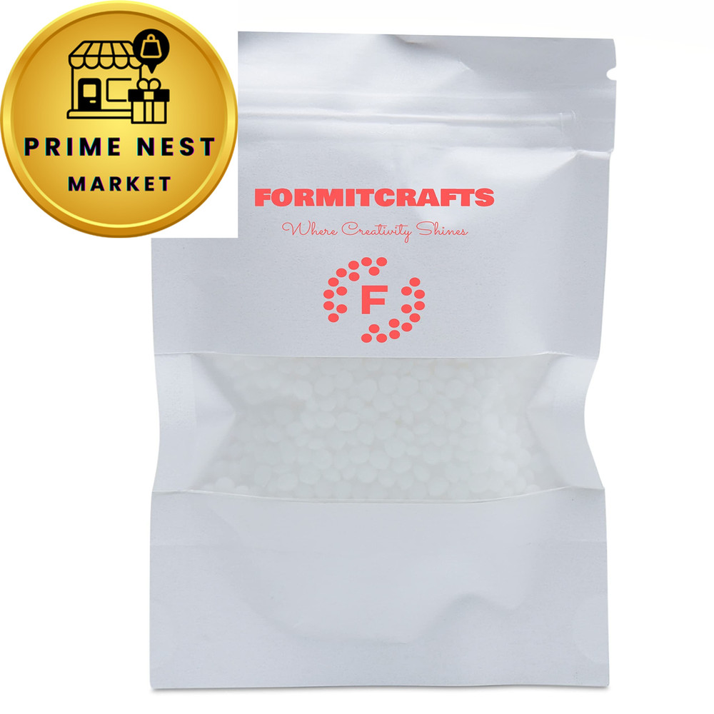 Thermoplastic Beads Pellets Mold-Able Polymorph 25 Grams All WHITE
