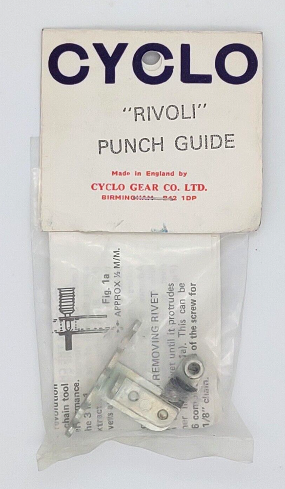 Cyclo Rivoli Punch Guide For Chain Tool NOS