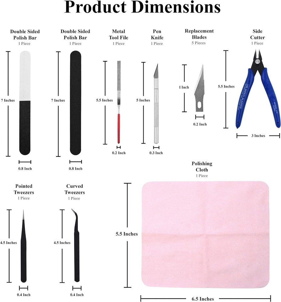 13 Pieces Mandala Crafts Model Tool Kit - Hobby Building Tool Hardware Basic Set