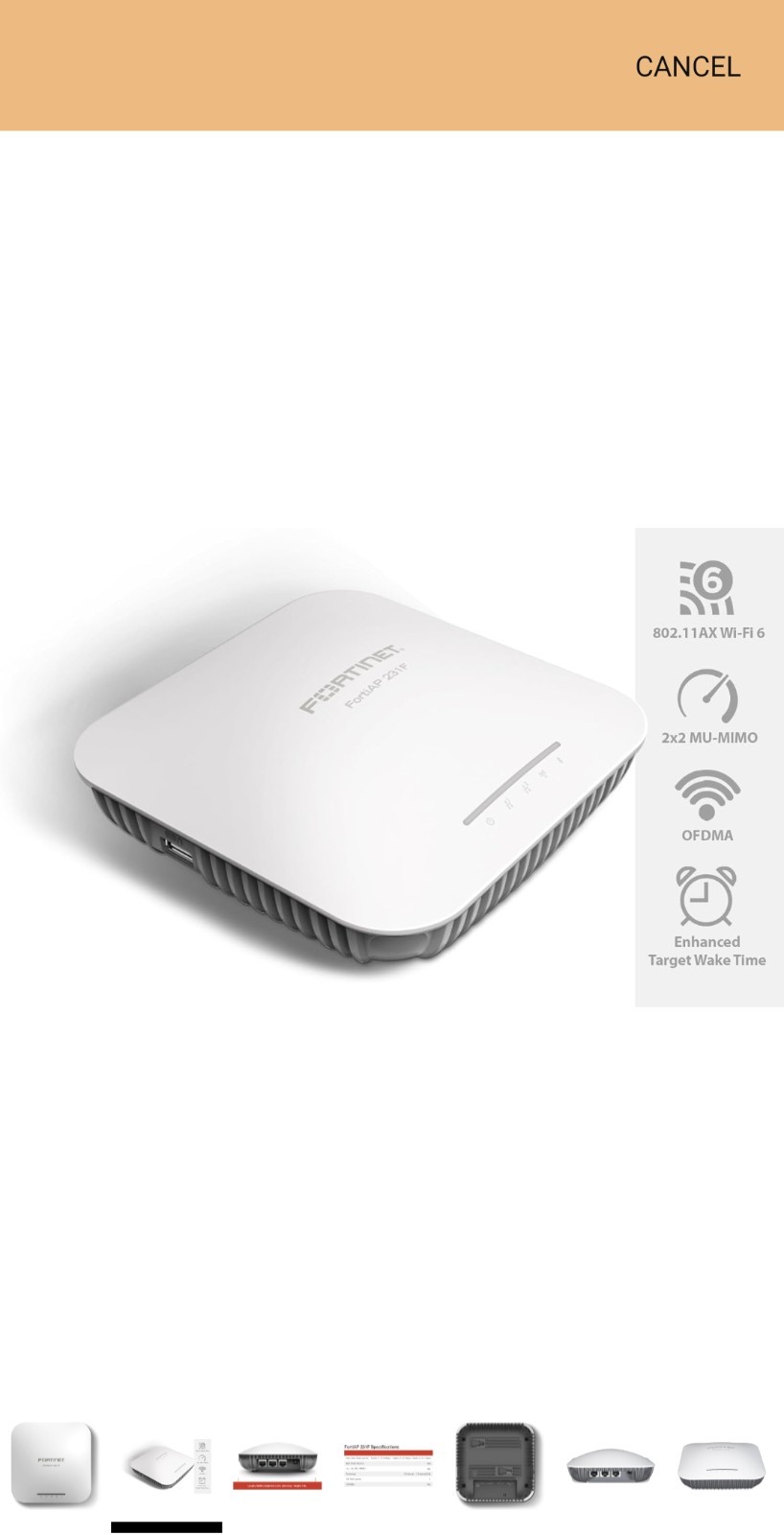 Fortinet FortiAP 231F Wireless Access Point *Tested*