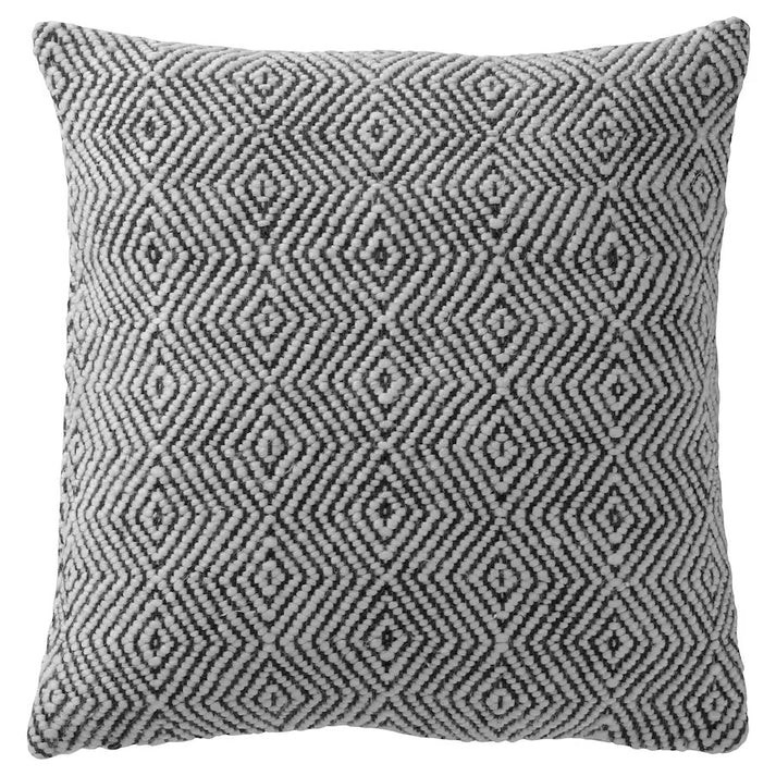 Ikea Dammott Pillow Cushion Cover 20" x 20" Dark gray /White New
