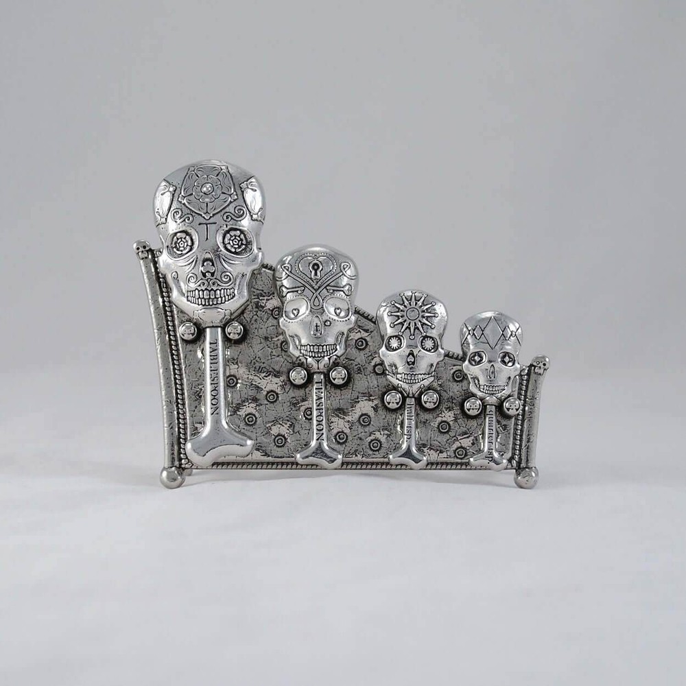 Calavera Measuring Spoons with Stand