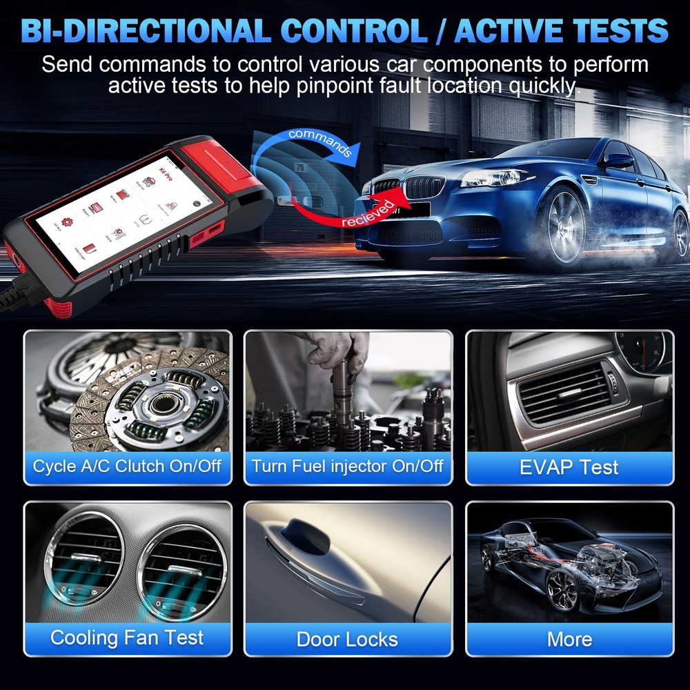 KINGBOLEN K6 PRO Elite OBD2 Car Diagnostic Tool Scanner ECU Key Coding TPMS IMMO