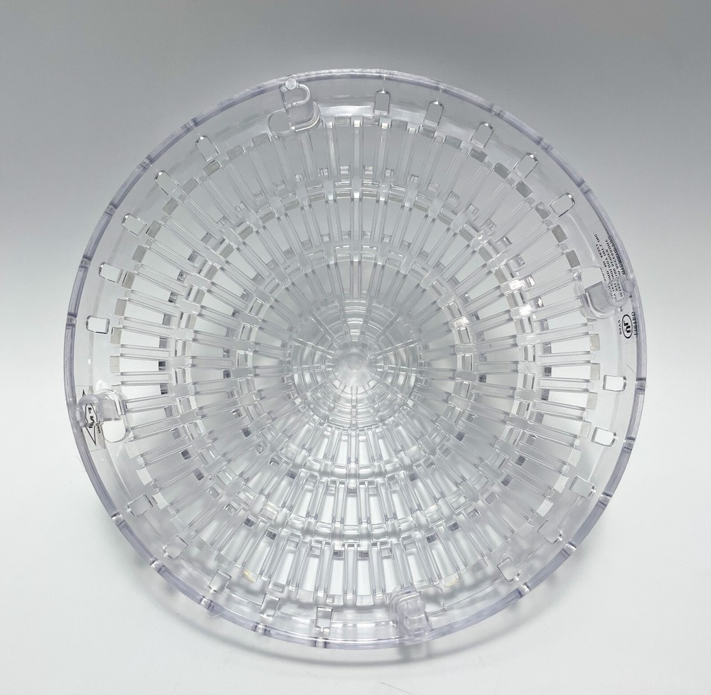 Safety Technology Smoke Detector Guard Polycarbonate Flush Open Back, 9"x 3 3/4"