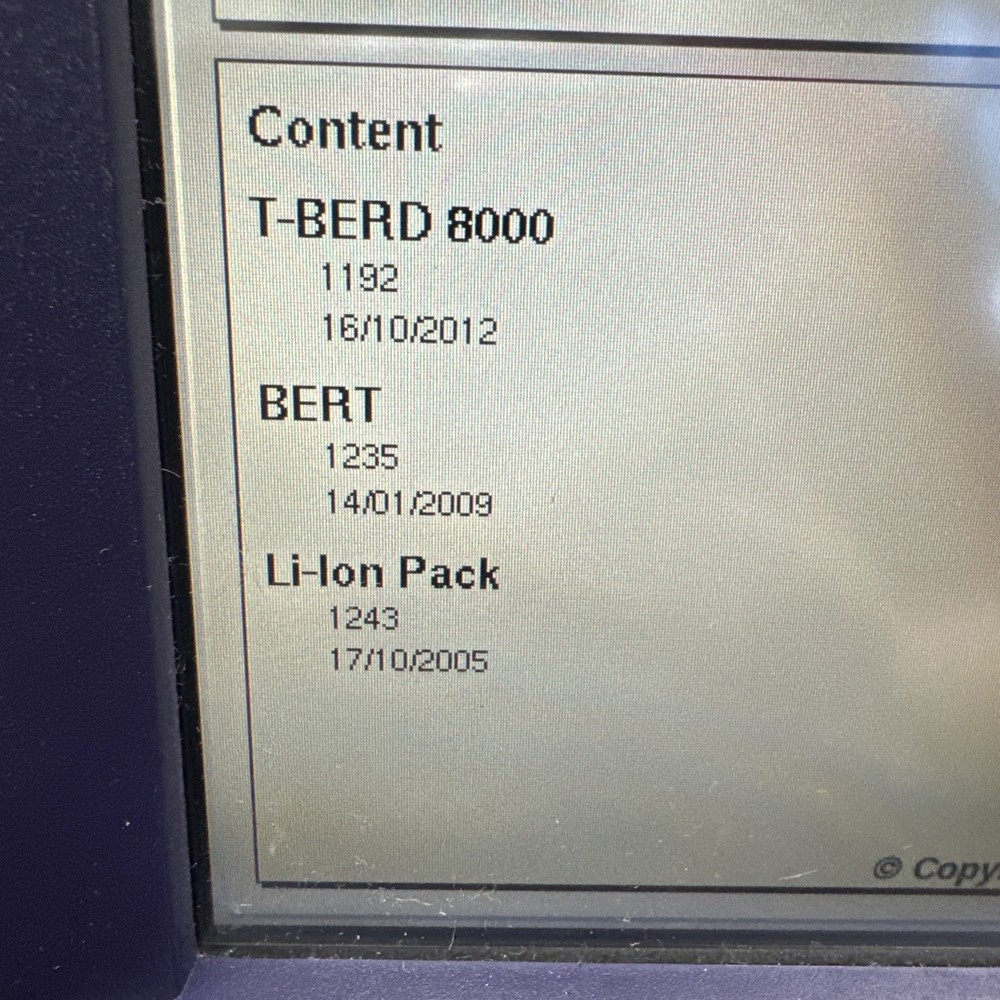 VIAVI/JDSU MT8000 With Bert Module