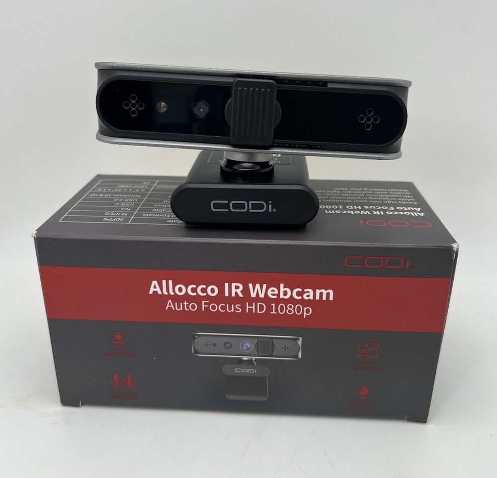 CODi Allocco IR Webcam HD 1080p Auto Focus USB w/ Microphone NEW