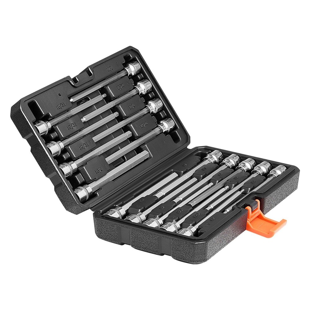 Extended 3/8in Drive S2 Alloy 18Pc Hex Bit Socket Set