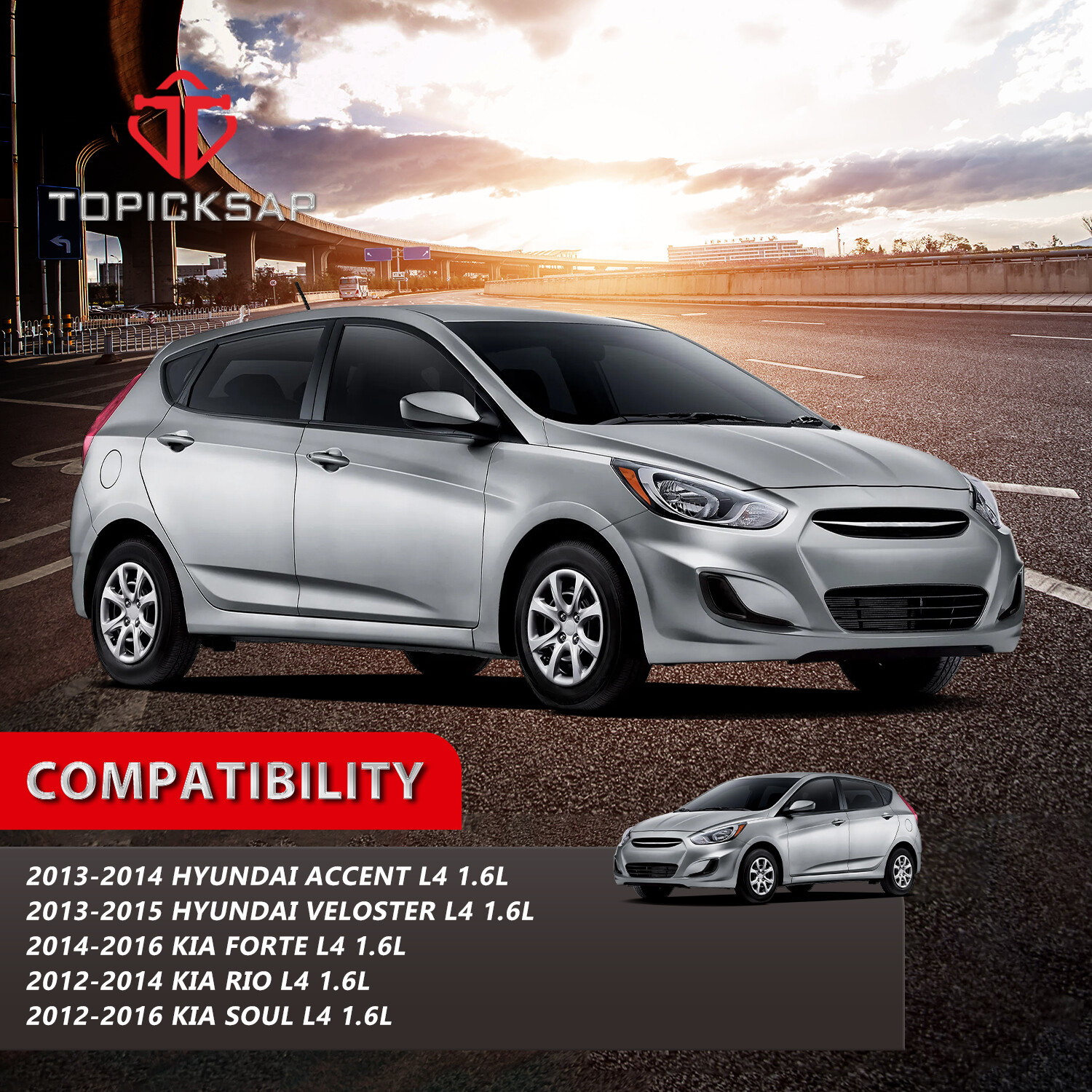 High Pressure Fuel Pump For Kia Rio Forte Soul Hyundai Accent Veloster 1.6L