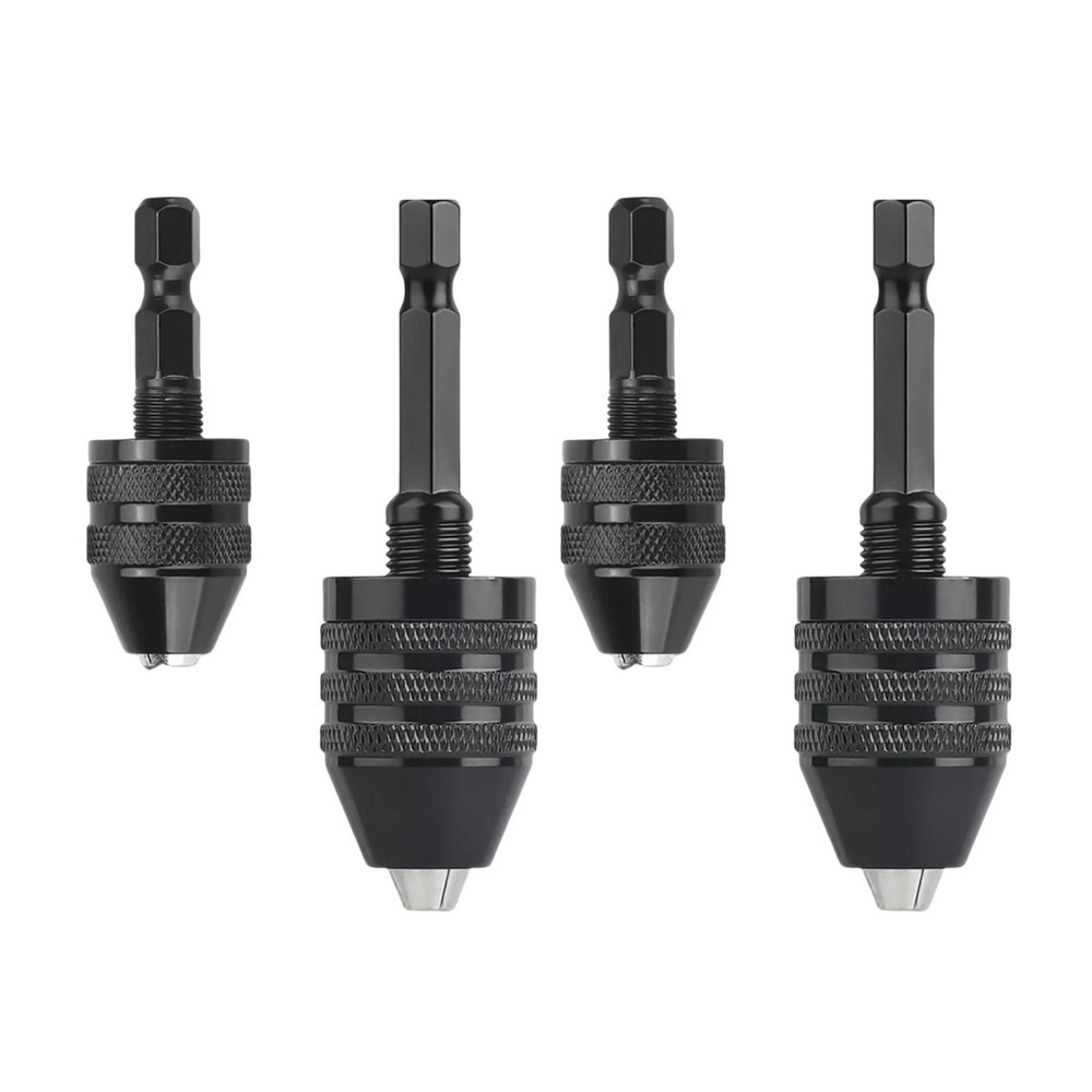4Pcs 1:4-inch hex shank Versatile Conversion Drill chuck suitable for drills