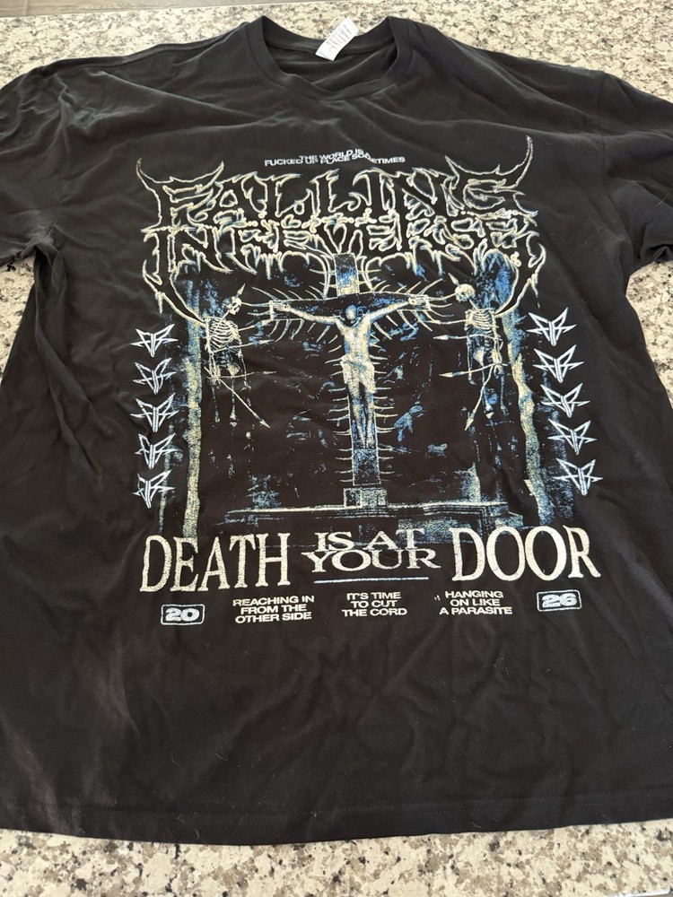 Falling In Reverse Ronnie Radke Signed Merch LOT Hat 3 2XL T-Shirts Lyric Sheet