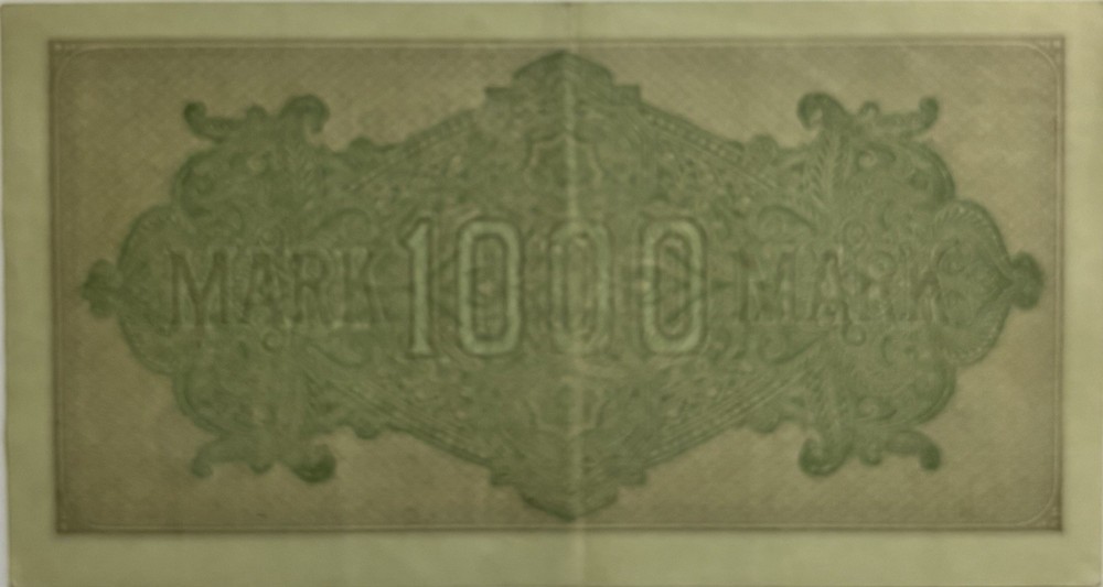 Germany 1923 1000 Mark Banknote