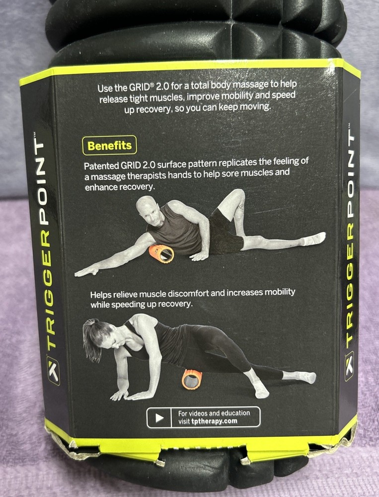 TRIGGERPOINT Performance Therapy Grid Patented Multi-Density Foam Massage Roller