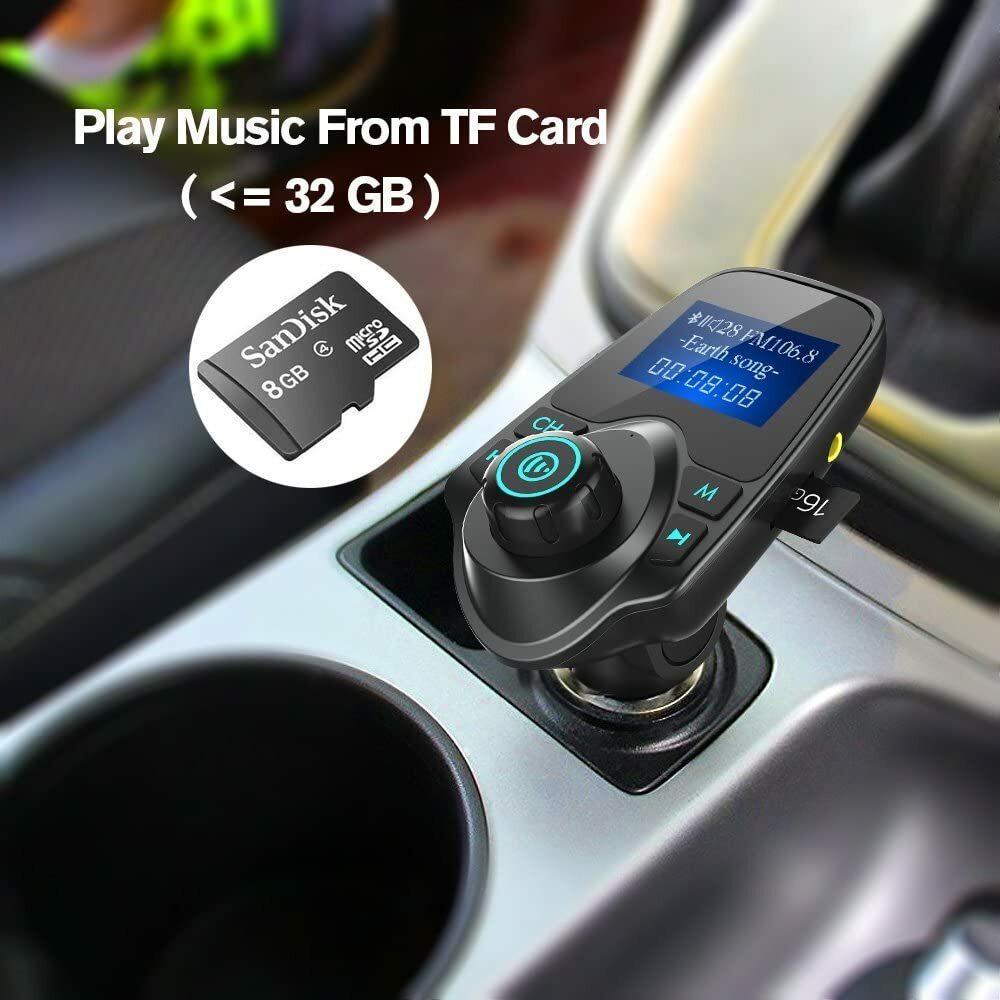 Bluetooth 5.0 Wireless FM Transmitter USB Charger Aux Adapter MP3 Hands-free Car