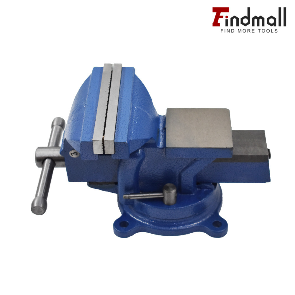 4" Bench Vise with Anvil Swivel Locking Base Table top Clamp Heavy Duty Vice