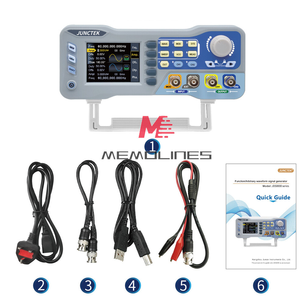 JDS8060 / JDS8080 CNC Dual-channel DDS Function Signal Source Generator New