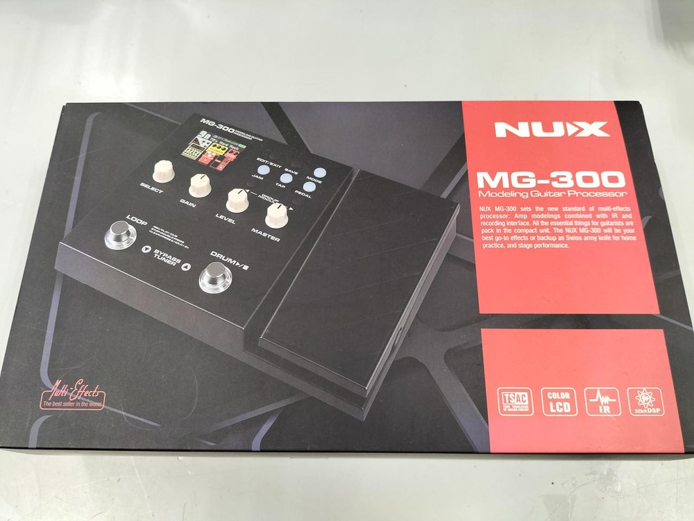NUX MG-300 multi-effector modeling guitar processor w/ Box Testsed Japan