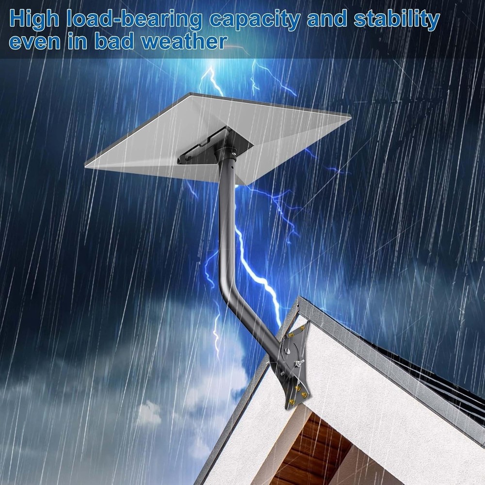 Space-Efficient Starlink Gen 3 Mount - Adjustable Kit for Optimal Performance