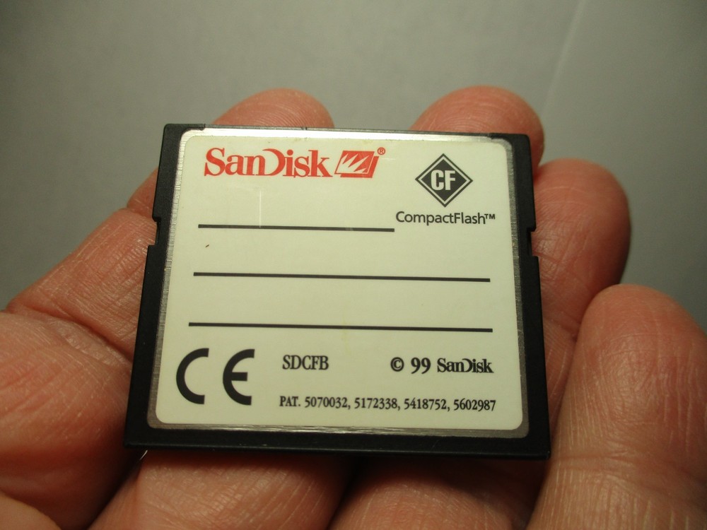 SanDisk 128MB CompactFlash CF Memory Card Genuine SDCFB-128/SDCFJ-128