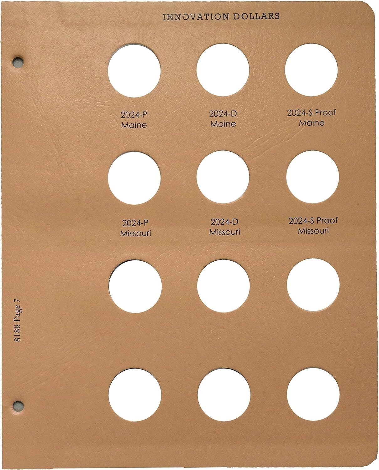 New Dansco Album For Innovation Dollar Coins w Proofs 2018-2024 8188 Archival