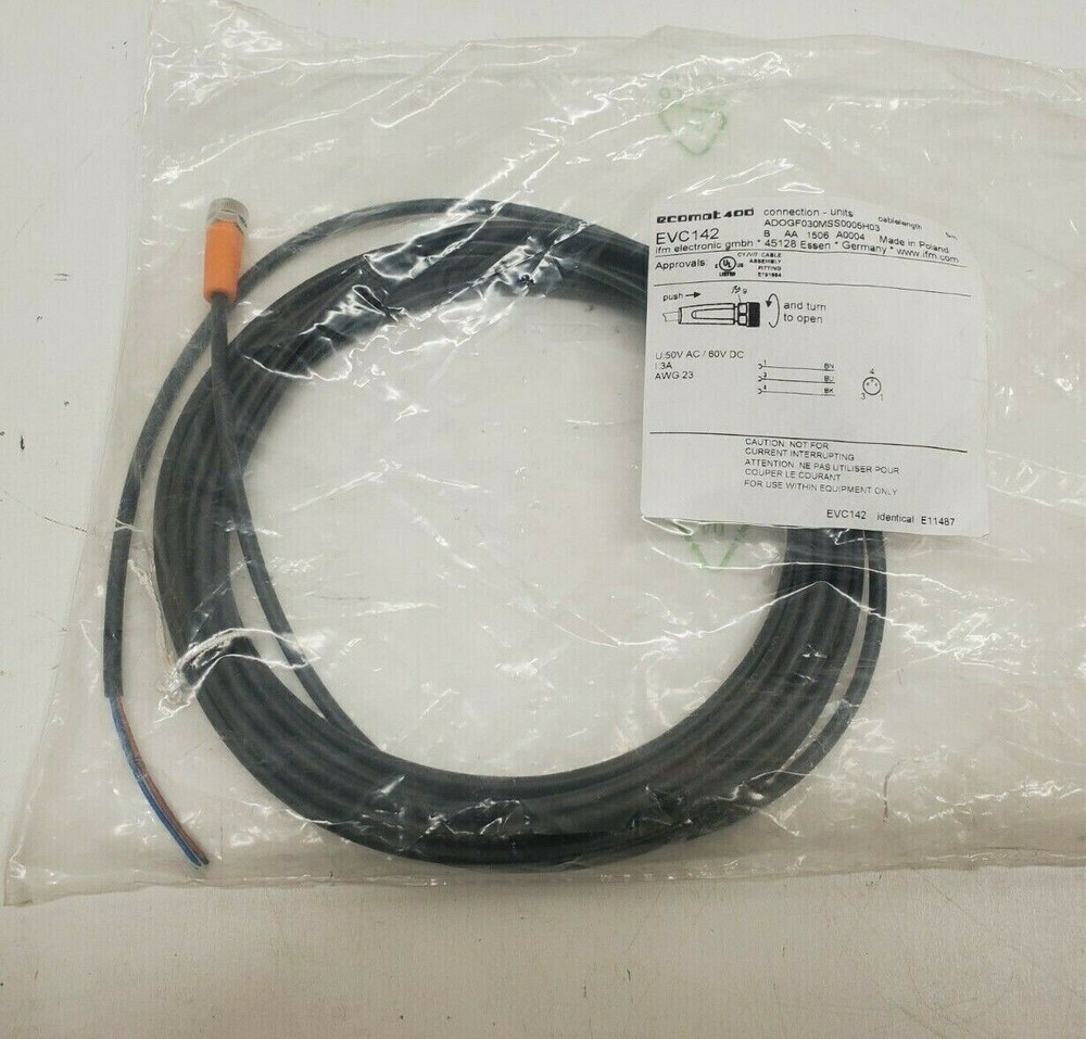 IFM EVC142 Cable New #
