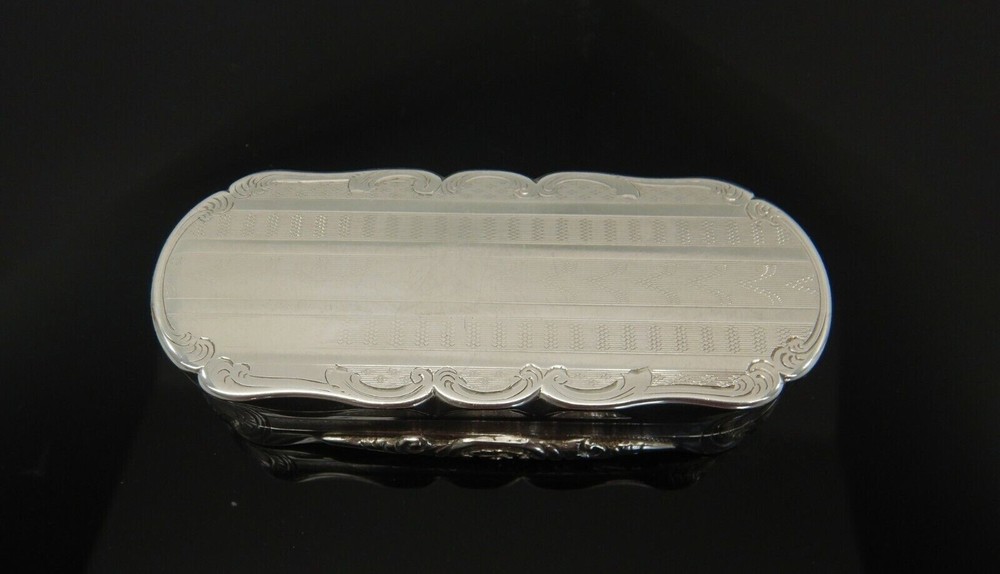 SOLID SILVER TABLE SNUFF BIRMINGHAM 1864 Henry Hyde Aston,